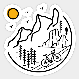 mountain bike Sticker